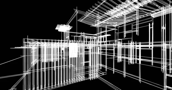 Ev kavramı kroki 3d çizim
