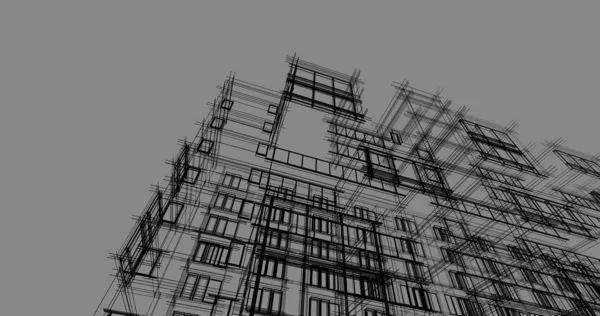 Architecture Bâtiment Construction Illustration — Photo