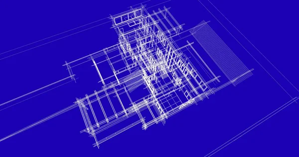 Ev kavramı kroki 3d çizim