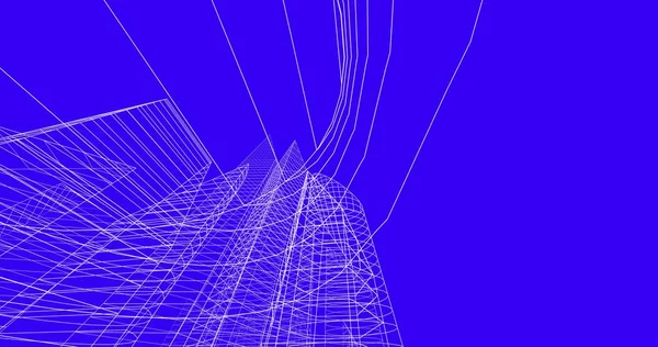 şehir mimarisi ve binalar 3D çizimi 