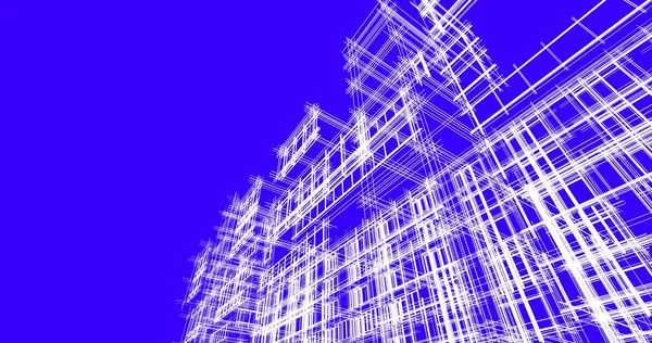 şehir mimarisi ve binalar 3D çizimi 