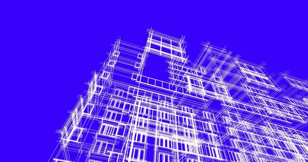 şehir mimarisi ve binalar 3D çizimi 