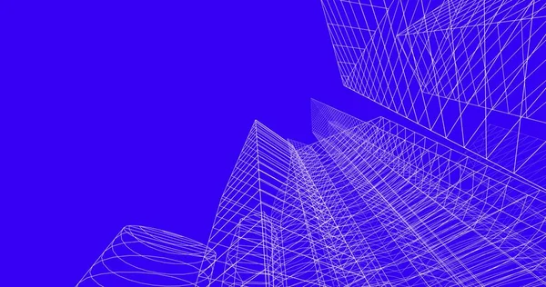 şehir mimarisi ve binalar 3D çizimi 