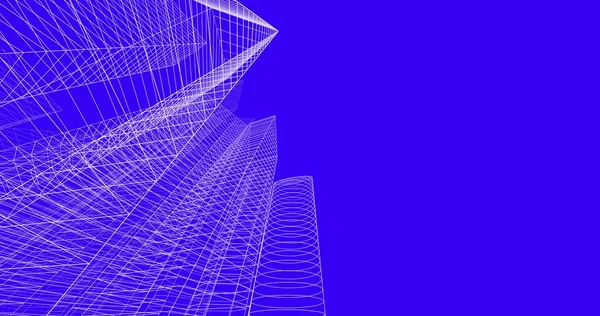 şehir mimarisi ve binalar 3D çizimi 