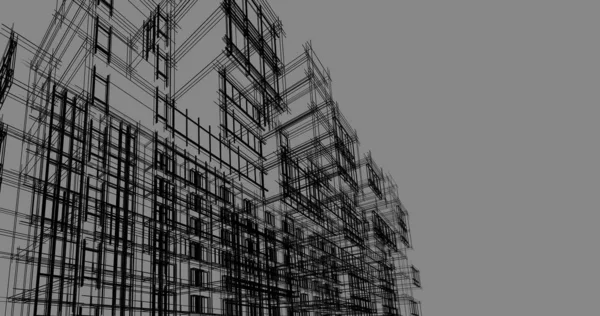 Architecture Bâtiment Construction Illustration — Photo