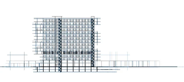 Architectural Drawings Illustration Illustration — Stock Photo, Image