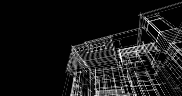 Ev kavramı kroki 3d çizim