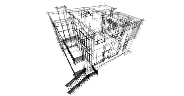 House Concept Sketch Illustration — Stock Photo, Image