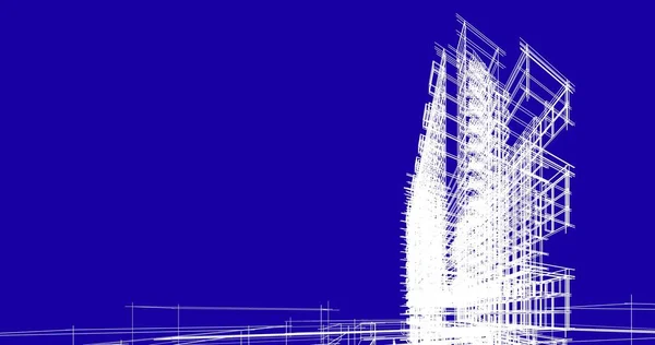 Архитектурные Чертежи Иллюстрация Иллюстрация — стоковое фото