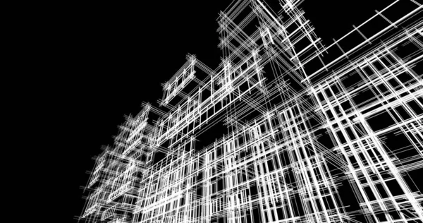 şehir mimarisi ve binalar 3D çizimi 