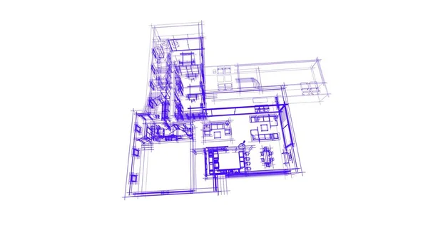 House Concept Sketch Illustration — Stock Photo, Image