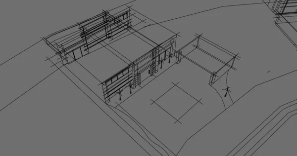 Arquitectura Edificio Construcción Ilustración —  Fotos de Stock