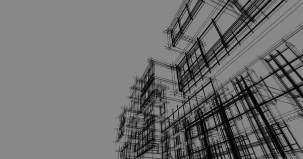 Architektur Hochbau Illustration — Stockfoto