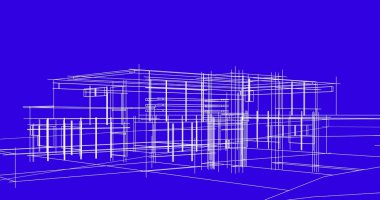 şehir mimarisi ve binalar 3D çizimi 