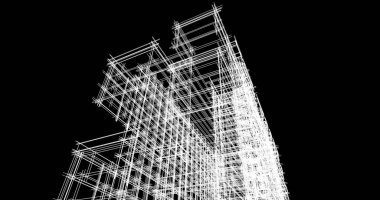 Şehir Mimarlık ve yapı 3D çizimi