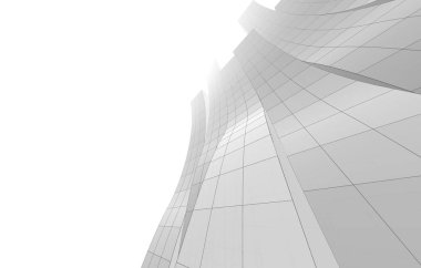 mimari çizimleri 3B illüstrasyon - illüstrasyon