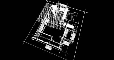 Ev kavramı kroki 3d çizim