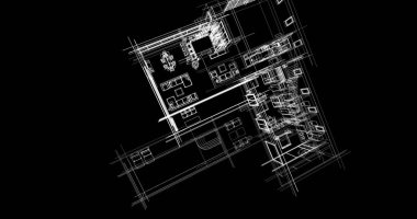 Ev kavramı kroki 3d çizim