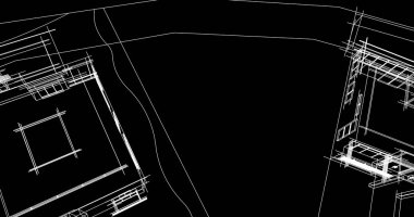 şehir mimarisi ve binalar 3D çizimi 