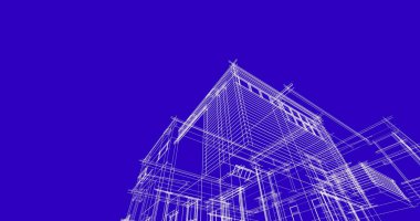 Ev kavramı kroki 3d çizim