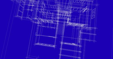 Ev kavramı kroki 3d çizim