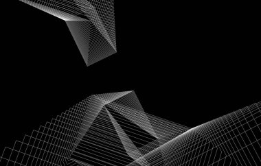 Binanın mimari 3d çizim çizim ev