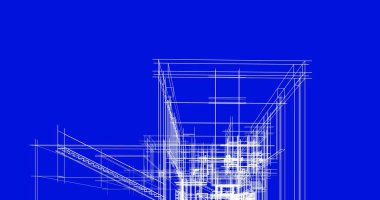 Ev kavramı kroki 3d çizim