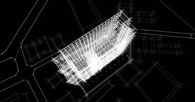 Şehir Mimarlık ve yapı 3D çizimi