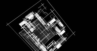 Ev kavramı kroki 3d çizim