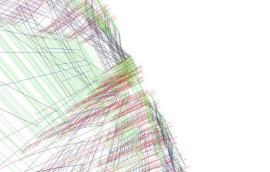şehir mimarisi ve binalar 3D çizimi 