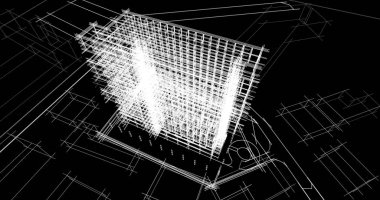 Şehir Mimarlık ve yapı 3D çizimi