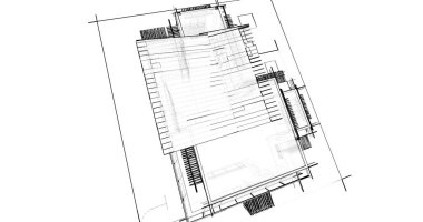 Ev kavramı kroki 3d çizim