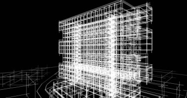 Şehir Mimarlık ve yapı 3D çizimi