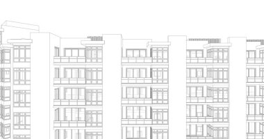 Ev kavramı kroki 3d çizim