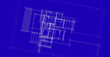 Ev kavramı kroki 3d çizim