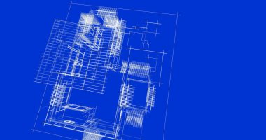 Ev kavramı kroki 3d çizim