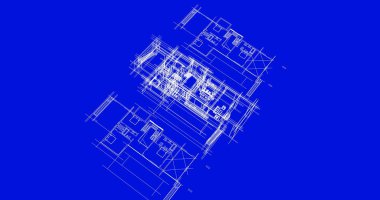 Ev kavramı kroki 3d çizim