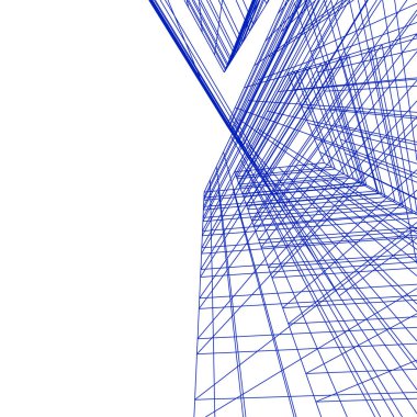 mimari yapı 3d çizim 