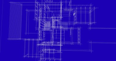 Ev kavramı kroki 3d çizim