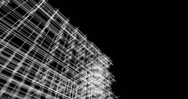 şehir mimarisi ve binalar 3D çizimi 