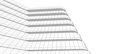 Binanın mimari 3d çizim çizim ev