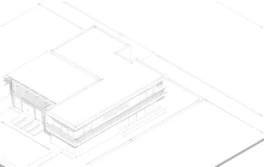 mimari çizimleri 3B illüstrasyon - illüstrasyon