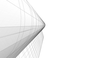 şehir mimarisi ve binalar 3D çizimi 