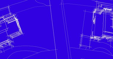 şehir mimarisi ve binalar 3D çizimi 