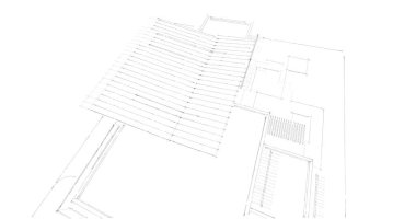 Ev kavramı kroki 3d çizim