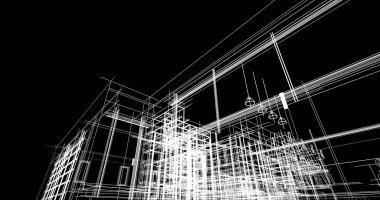 Ev kavramı kroki 3d çizim