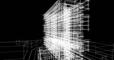 Şehir Mimarlık ve yapı 3D çizimi