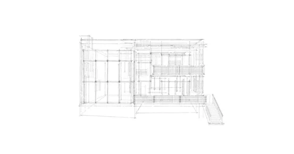 Architettura Edificio Illustrazione Sfondo — Foto Stock