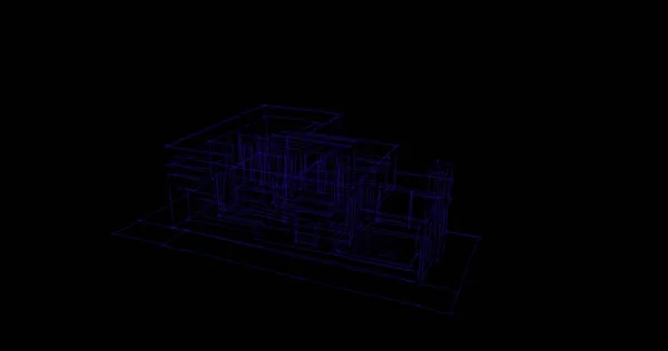 住宅建設建築デッサン イラスト — ストック写真