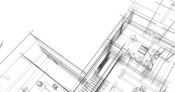 Şehir Mimarlık ve yapı 3D çizimi